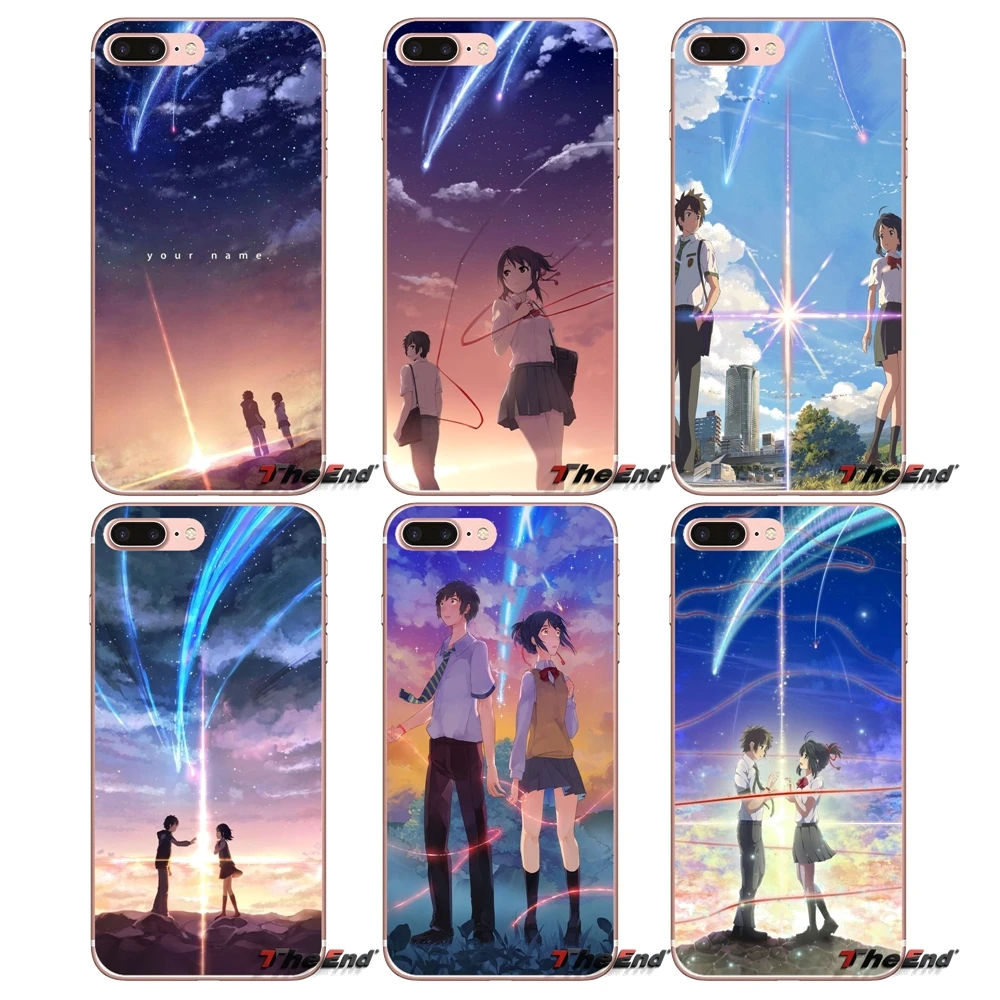 romantic cartoon Your Name Soft Shell Cases For Xiaomi Redmi 4 3 3S Pro Mi3 Mi4 Mi4i Mi4C Mi5 Mi5S Mi Max Note 2 Cover Coque | Мобильные