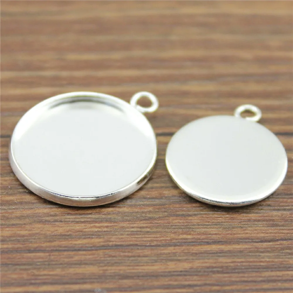

10pcs 6 Colors Fit 10/12/14/16/18/20/25mm Glass Cabochon Copper Material Cameo Base Setting, Lose Money Promotion