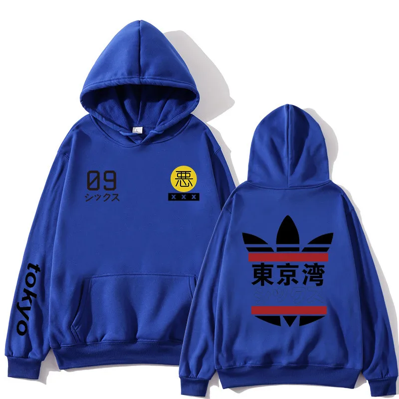 

Fashion Japanese New Tokyo Bay Men's Women's Hooded Sweatshirt Sweatshirt Street Hip Hop Harajuku Off White Boys Hoodies Outwear