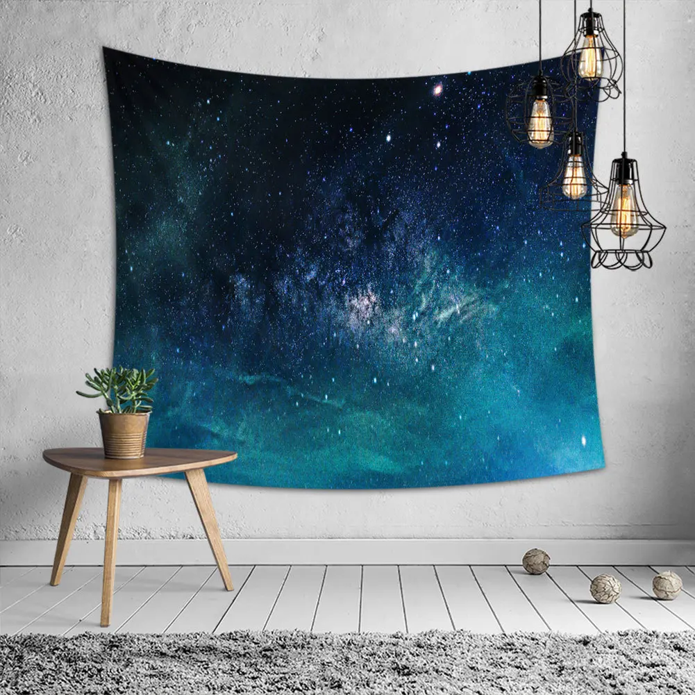 Wall Hanging Cloth Psychedelic Star Tapestry Decoration Beach Towel Waterproof Polyester Room | Дом и сад