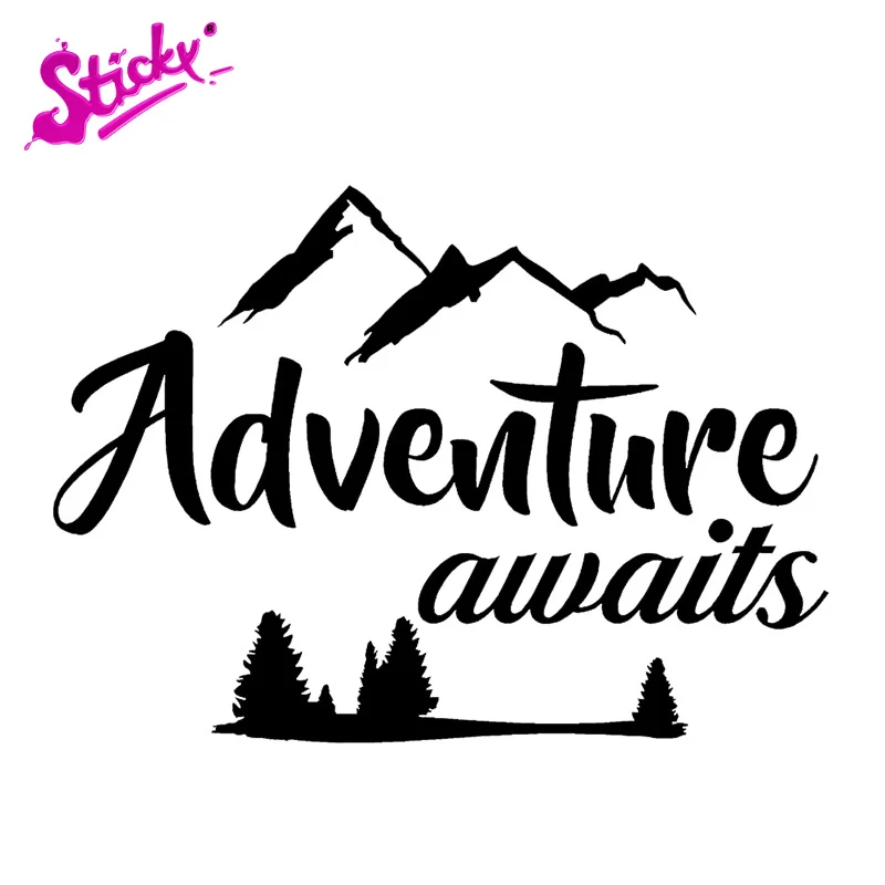 

STICKYExpressDecor Adventure Awaits Arrows Journey Nature Life Computer Laptop Symbol Decal Family Love Car Truck Sticker Window