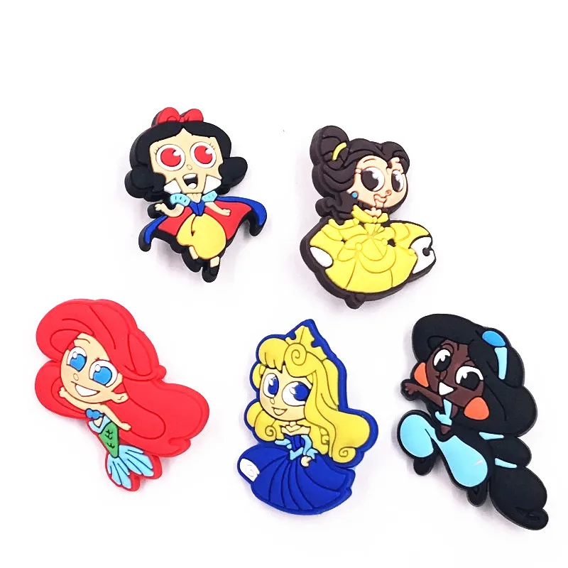 1 шт. значок русалки Ариэль Белоснежка принцессы Броши из ПВХ булавки на рюкзаке