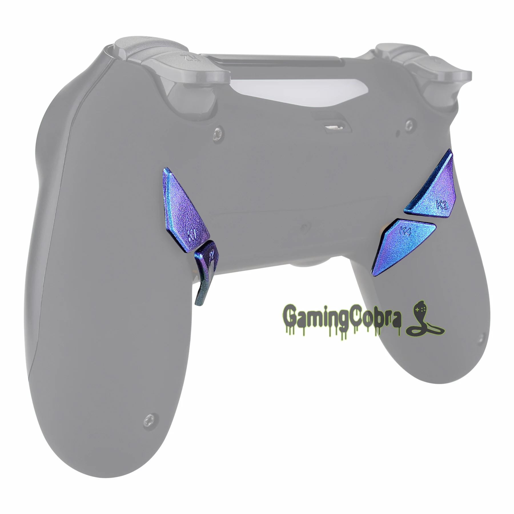 Экстремальные глянцевые пуговицы-хамелеоны фиолетового и синего цвета для