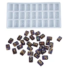 Энергетический символ руны буква слово модель зеркало литье силиконовая форма Хрустальный эпоксидная смола, форма DIY кулон инструмент для изготовления