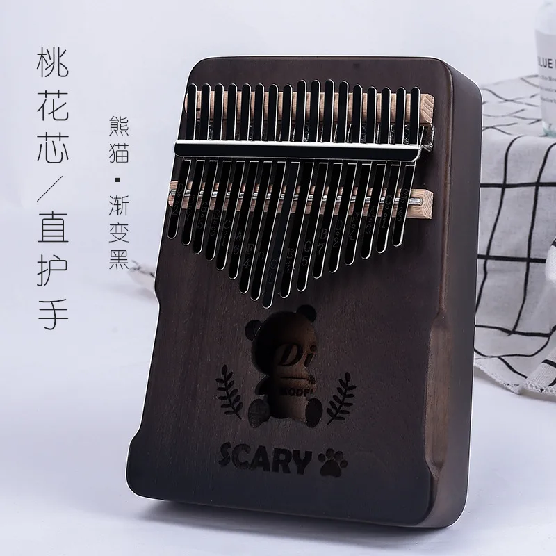 Клавиатура калимба с 17 клавишами из цельного дерева карманная подставка для