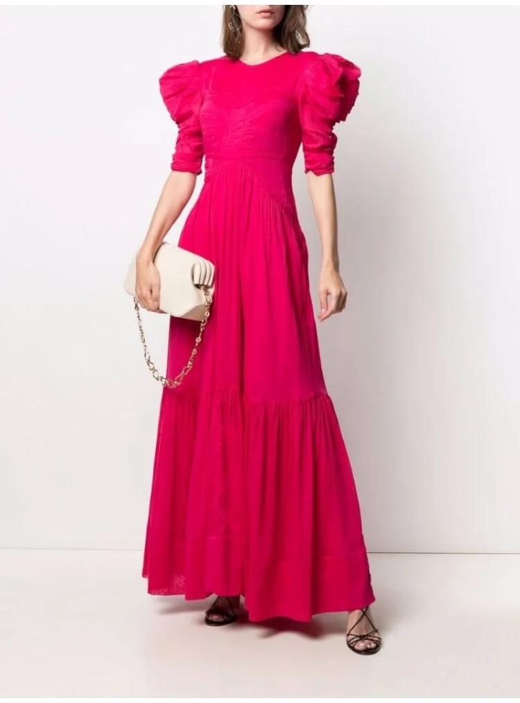 

Summer High 2021SS Quality Women Backless Cotton Long Fashion Luxury Dress 3 Color Ddxgz2v 5.29