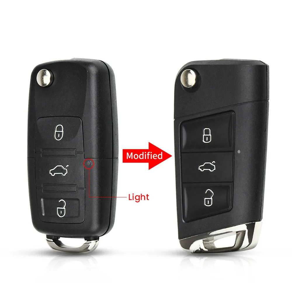 Модифицированная версия KEYYOU для Volkswagen VW Polo Passat B5 Golf MK5 Beetle сменная Крышка