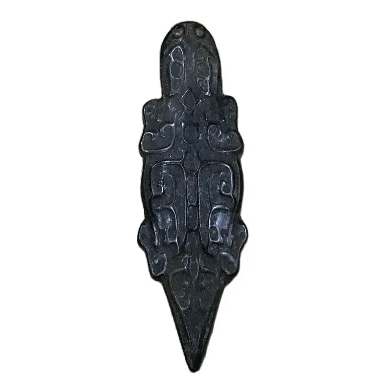 

Red mountain culture collection iron Meteorite carved totem PENDANT