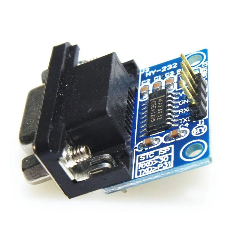 2 шт. RS232 DB9 Штекерный последовательный порт к TTL преобразователю MAX3232 корневой