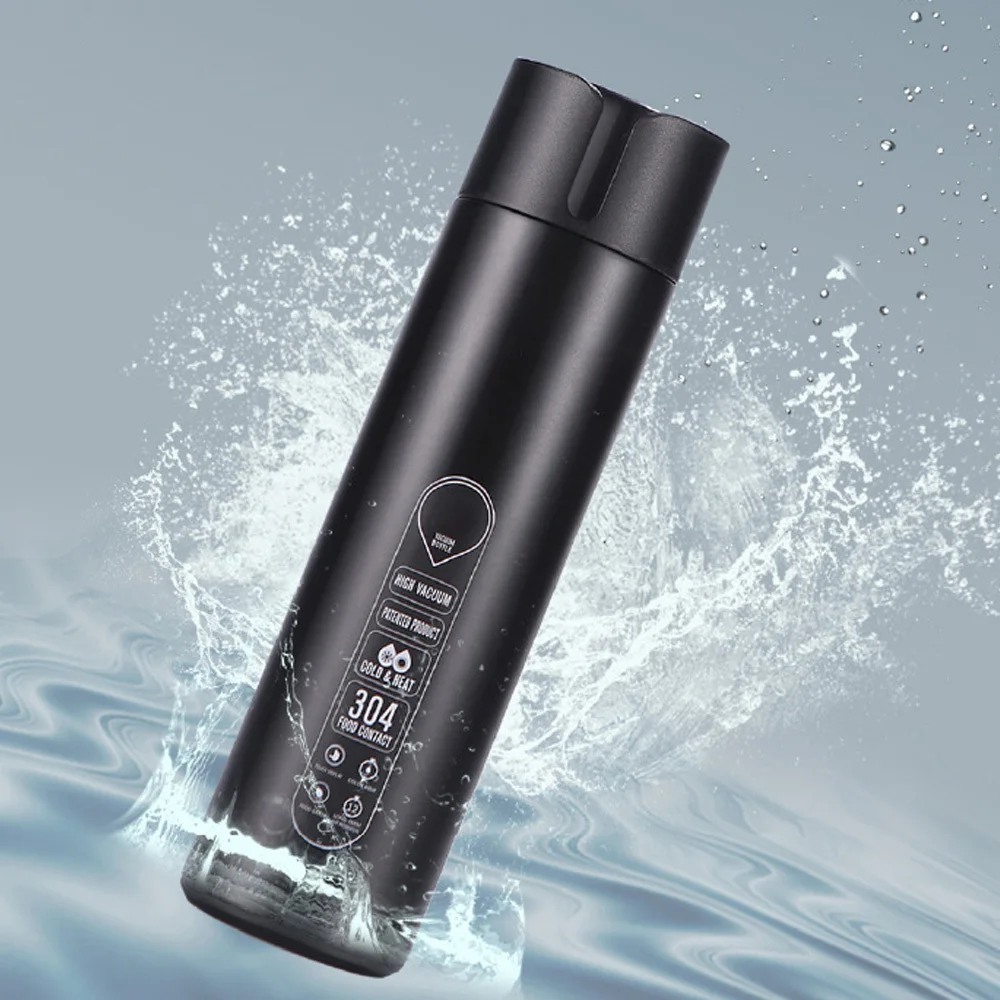 Термос изоляционная светодиодная цифровая умная вакуумная кружка бутылка для