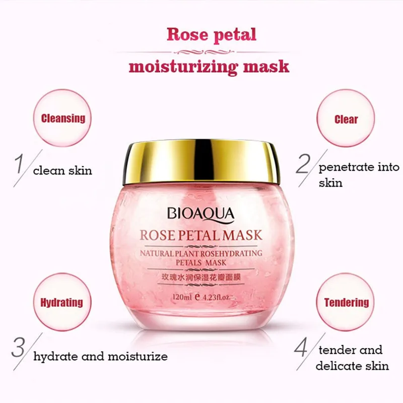 Маска для лица отбеливающая с лепестками розы увлажняющая | Красота и здоровье