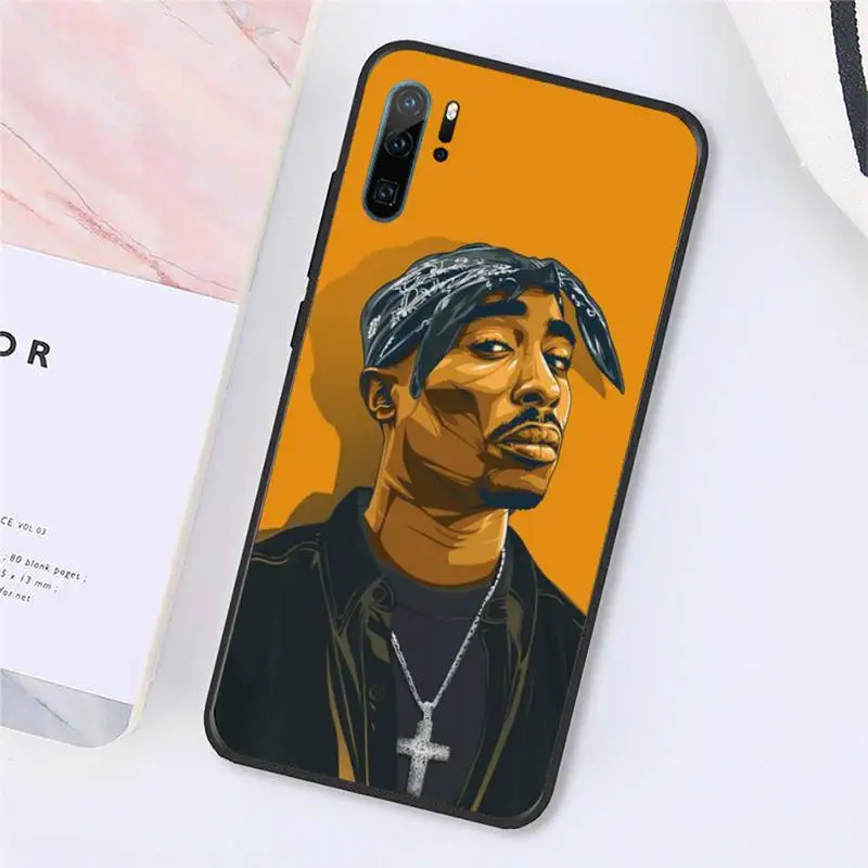 

Rapper 2pac Tupac mobile Phone Case For Huawei honor Mate P 10 20 30 40 Pro 10i 9 10 20 8x Lite Y91C V17 6.38 6.44