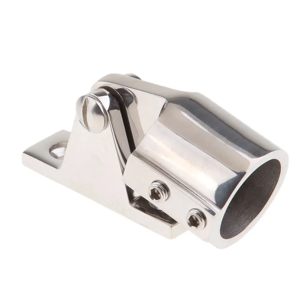 

25mm 1" Boat Bimini Top Cap Eye End Deck Hinge Marine 316 Stainless Steel