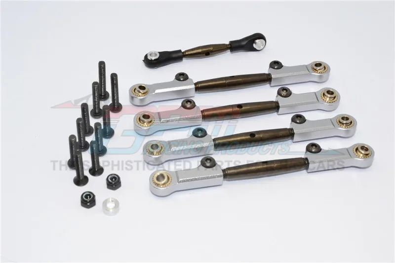 GPM SPRING STEEL COMPLETED ANTI-THREAD TIE ROD WITH ALUMINIUM ENDS For AXIAL YETI SCORE AX90068 RC Upgrade | Игрушки и хобби
