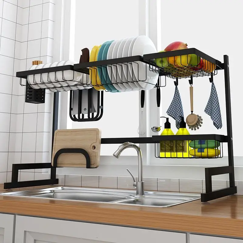 

Refrigerator Keuken Escurridor De Platos Stainless Steel Rack Mutfak Cuisine Cozinha Cocina Organizador Kitchen Organizer