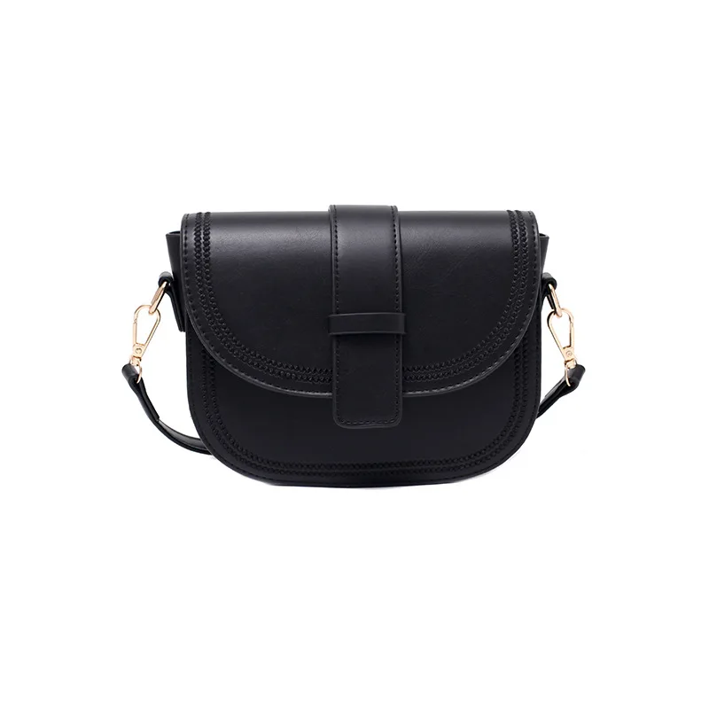 

Solid Color Mini PU Leather Flap Bags For Women New Simple Shoulder Handbags Female Travel Crossbody Bag With Rope Belt D773