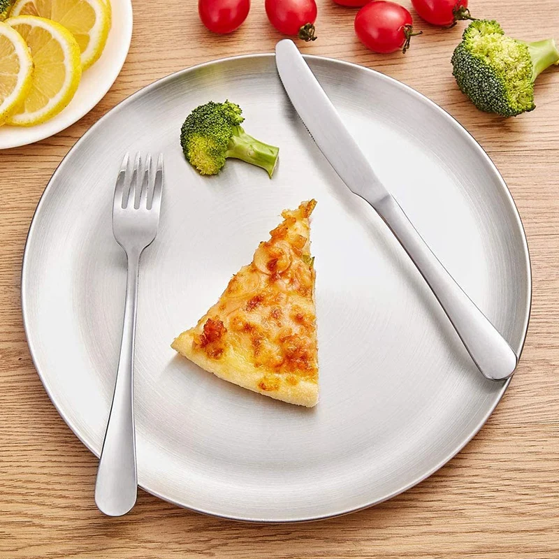 Нержавеющая сталь сковорода для пиццы из гироборд с колесами 8 дюймов набор 6