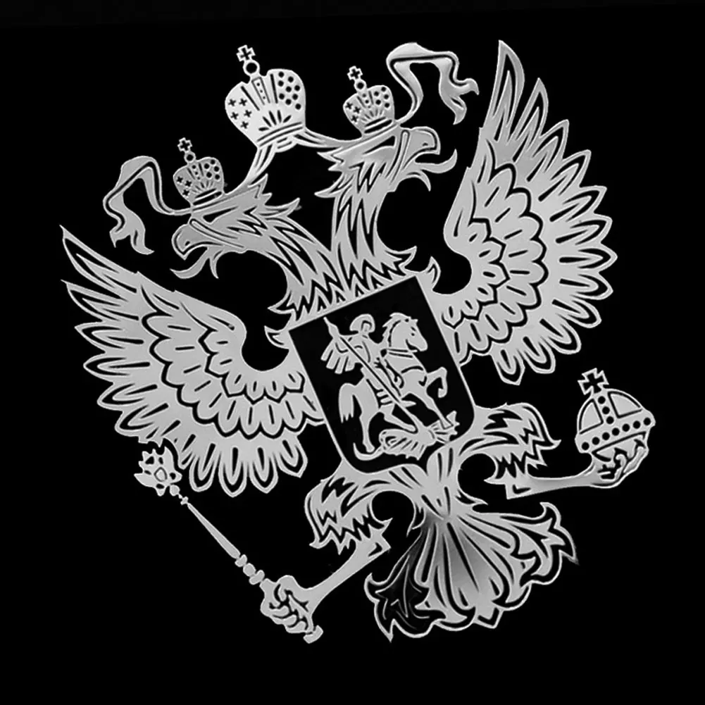 Золотые кресты Россия никелевая Металлическая Автомобильная наклейка наклейки