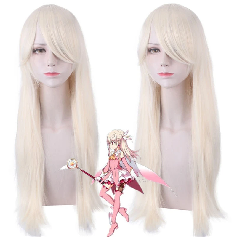 Аниме Fate/Grand Апокриф FGO Illyasviel Von Einzbern Парик волос Косплэй парик роль играют