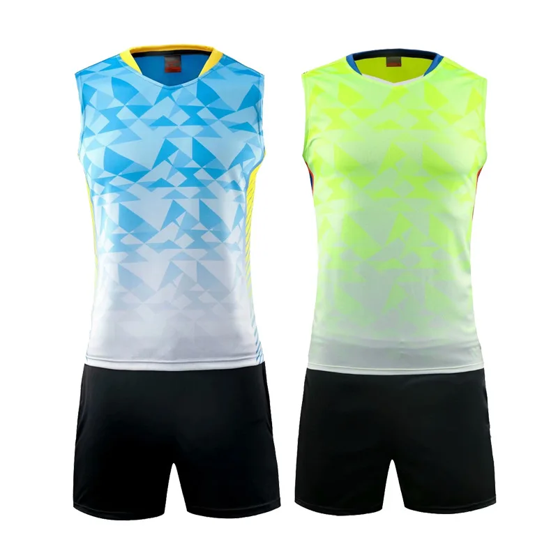 Для мужчин/Для женщин волейбольные наборы без рукавов теннисная рубашка + шорты