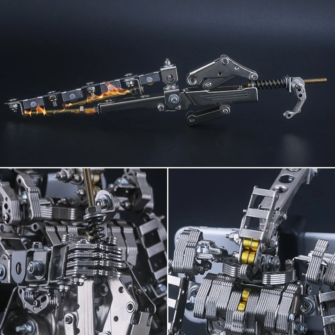 

638Pcs Creative Metal Mechanical Blade Master Puzzle Model Kit Assembly Crafts For Home Decor For Children Educational Toys Gift