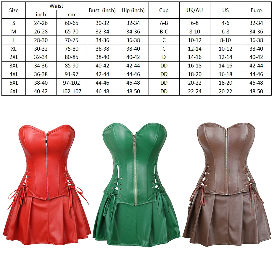 6XL размера плюс сексуальное эротическое нижнее белье женские кожаные корсеты