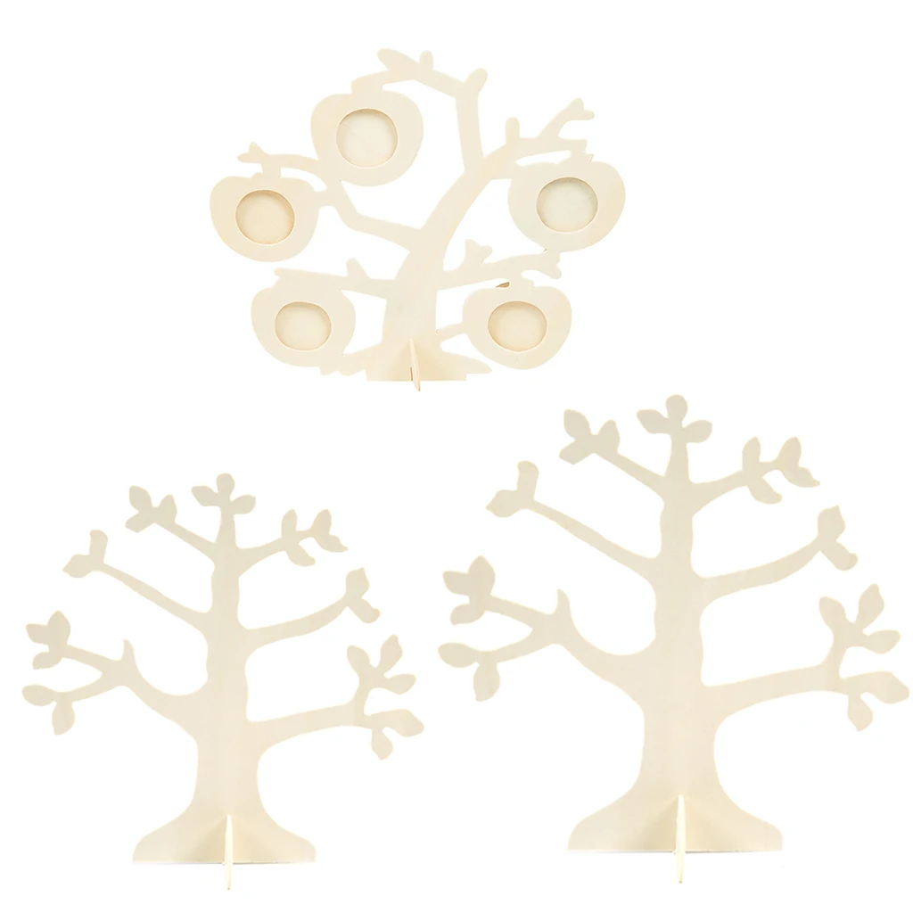 Деревянная головоломка в форме дерева детская ручная DIY раскраска креативное