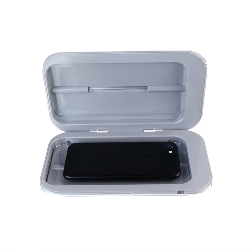 portable uv sterilizer box mobile phone sanitizer case uv disinfector sterilizer for smart cell phone free global shipping