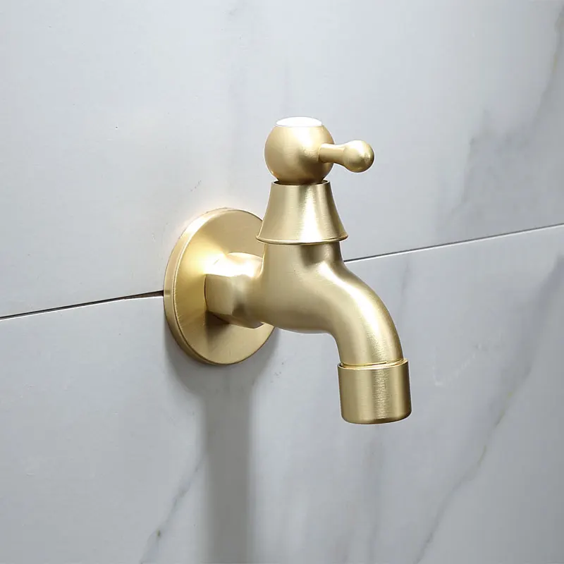 Стиральная машина Смесители для ванной комнаты настенный кран матовый золотой
