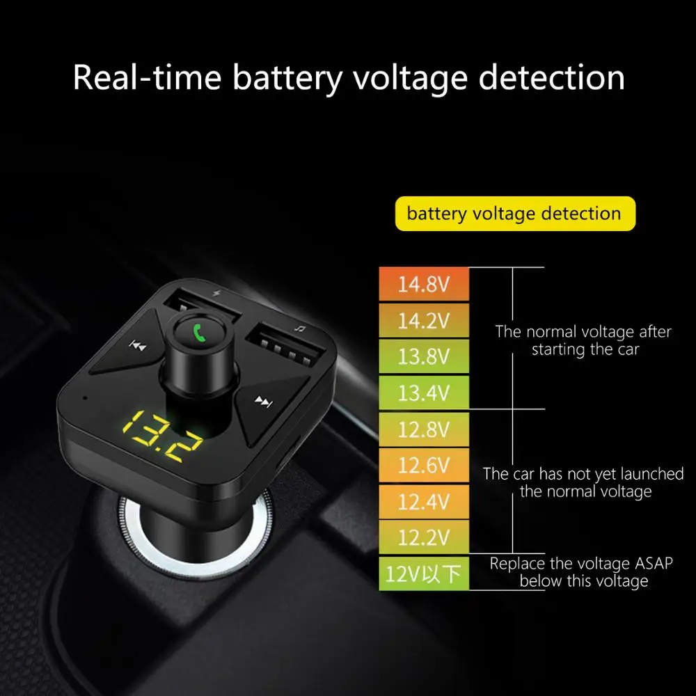KORSEED USB зарядное устройство комплект беспроводной связи Bluetooth для автомобиля FM