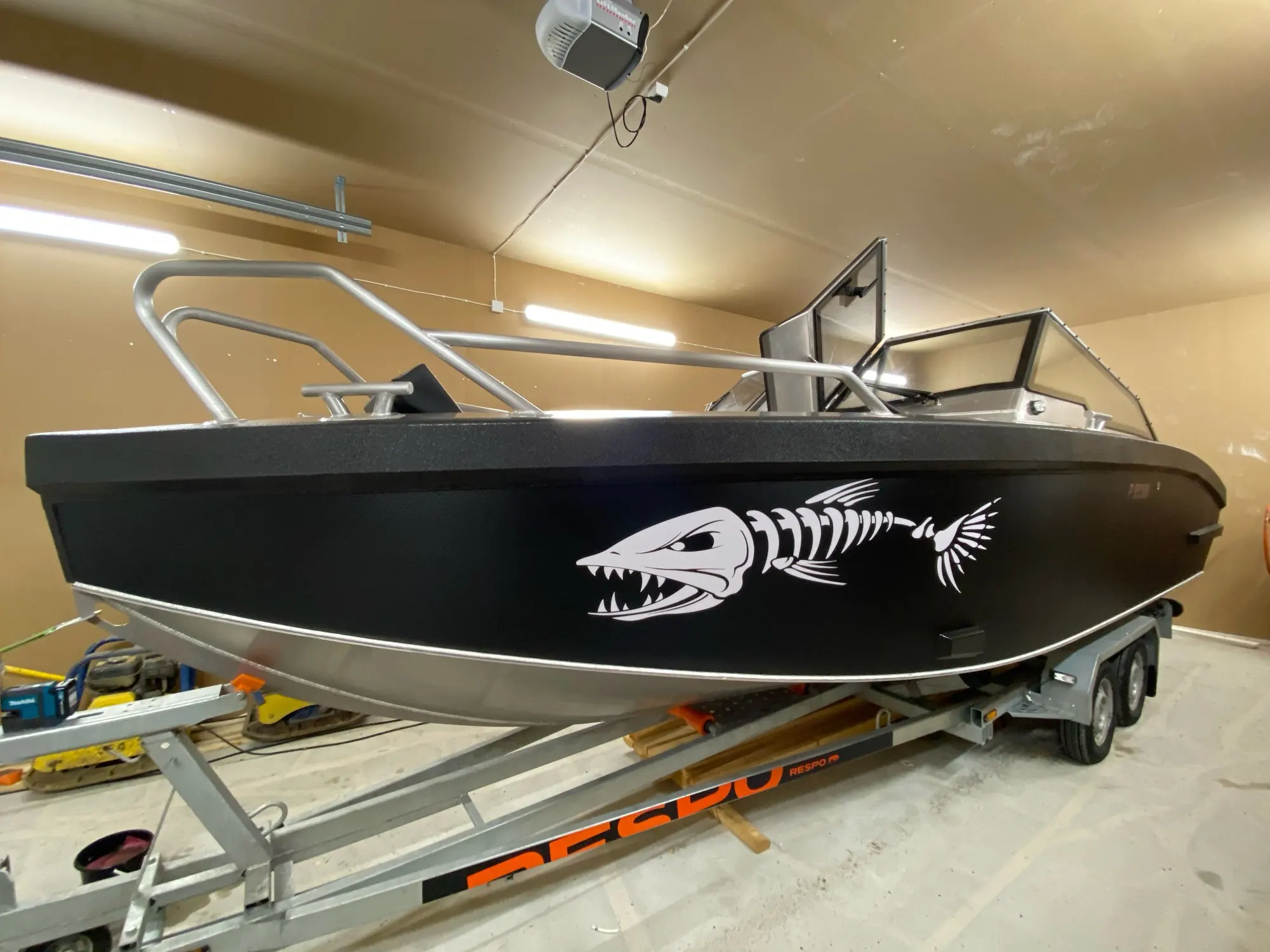 FD206 горячая Распродажа наклейки с рыбьими Костями для лодки наклейка кузова