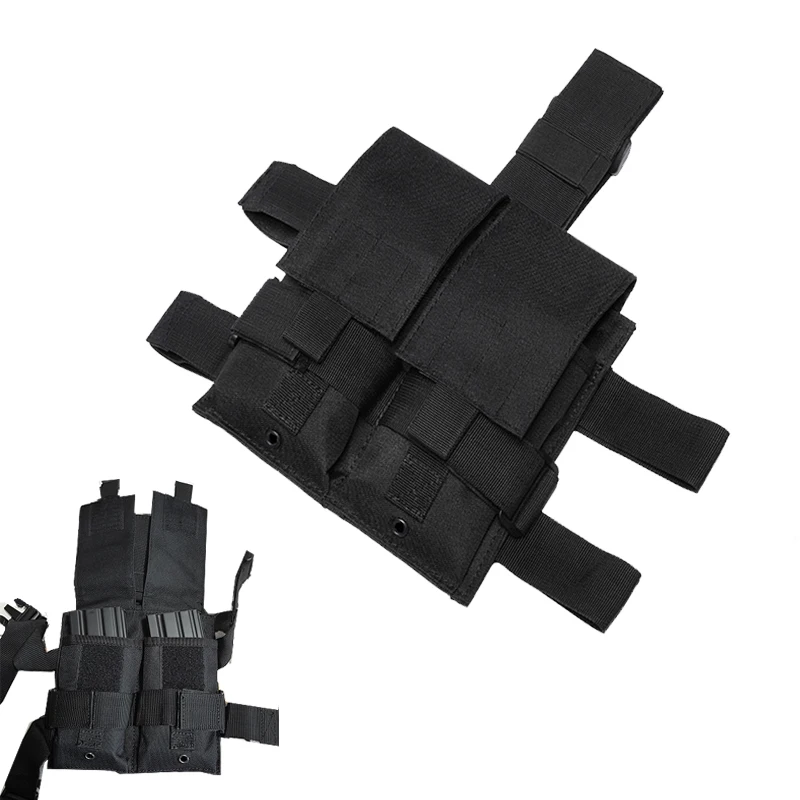 

Страйкбольная облегченная модульная система переноски, тактическая двойная сумка для магазина 5,56. 223, сумка-кобура для пейнтбола, охотничье...