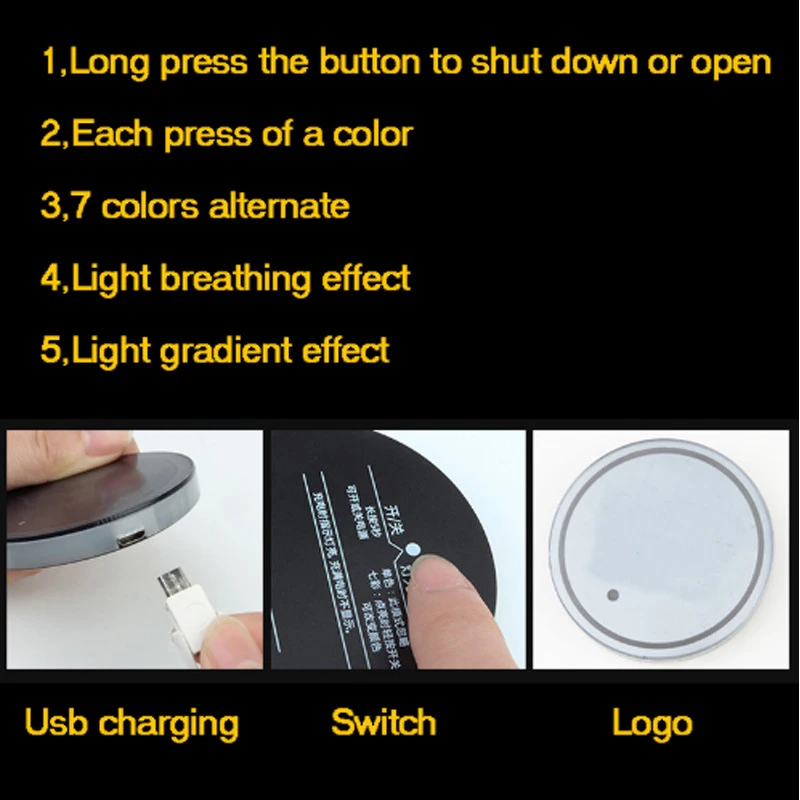 7 ярких автомобильных светодиодных подставок для воды светящиеся подставки Great