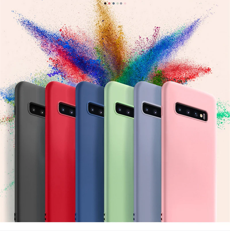 Жидкий силиконовый чехол для samsung Galaxy A90 A60 A70 A80 A50 A50S A40 A30 A30S A20e A10 A9 A7 A6 J4 J6 плюс мягкие тонкие чехлы