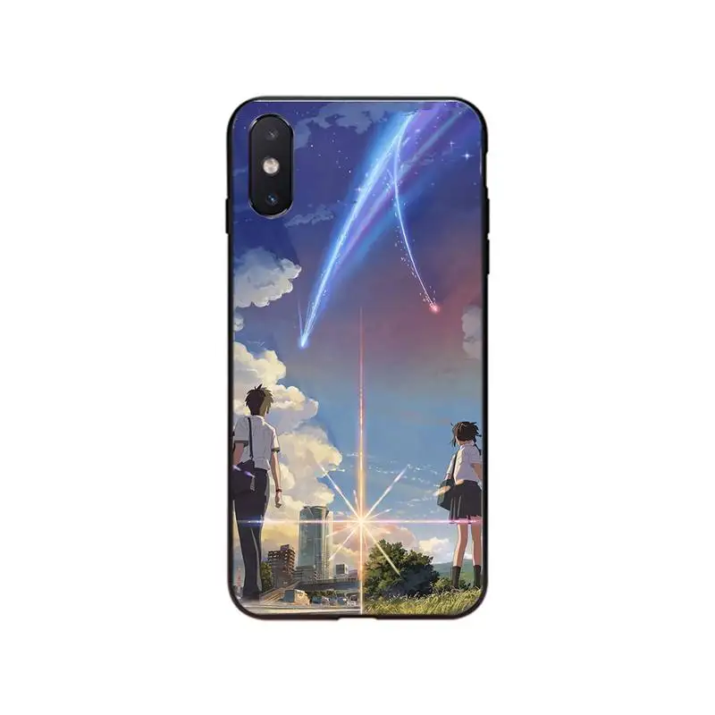 Японский аниме "Твоё имя" чехол для телефона iPhone 7 8 Plus X XS Max XR Coque iPhone 5s SE 2020 6 6s 11Pro.