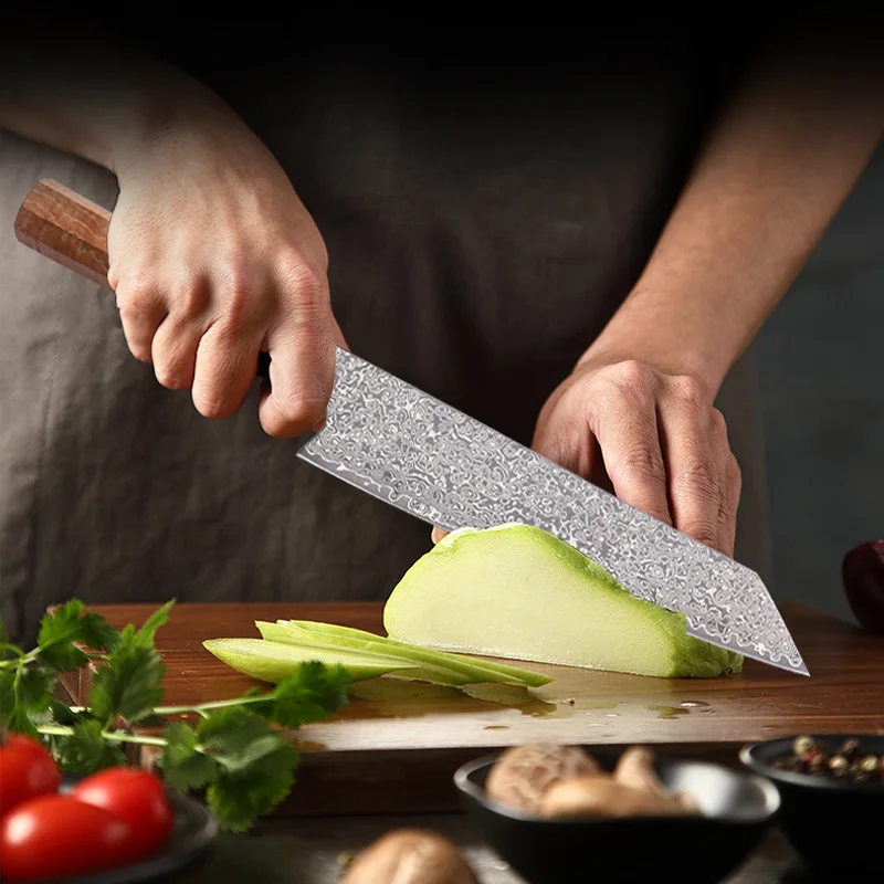 8 5 дюймов 67 слоев дамасский нож из стали VG10 Kiritsuke для нарезки мяса Pro Sashimi суши