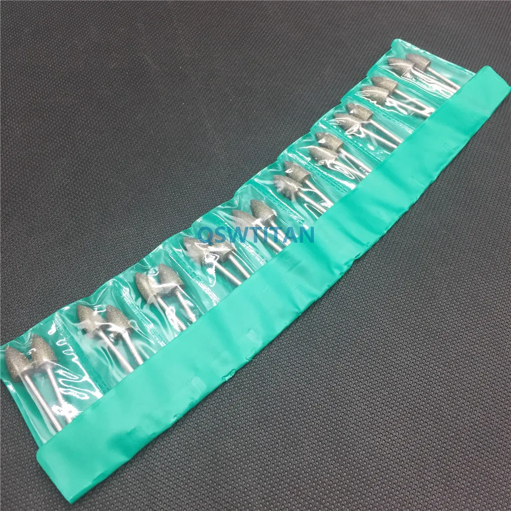 100 шт. стоматологическое лабораторное полировки Ассорти алмазных боров (мукомолы