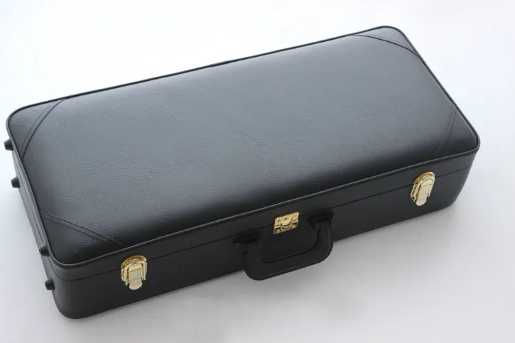 PU Leather Case JK Keilwerth ST110 Новое поступление Саксофон тенор Bb латунная Золотая политура B плоские Музыкальные инструменты Sax с футляром мундштук - Цвет: PU Leather Case