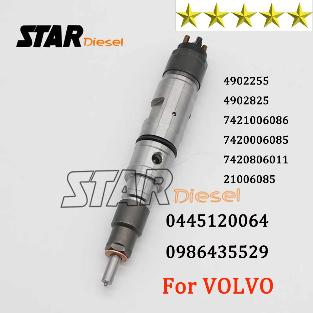 

GENUINE AND BRAND NEW 0445120064 DIESEL FUEL INJECTOR 0445 120 064 Diesel Injector 0 445 120 064 for VOLVO 0986435529 0986435534
