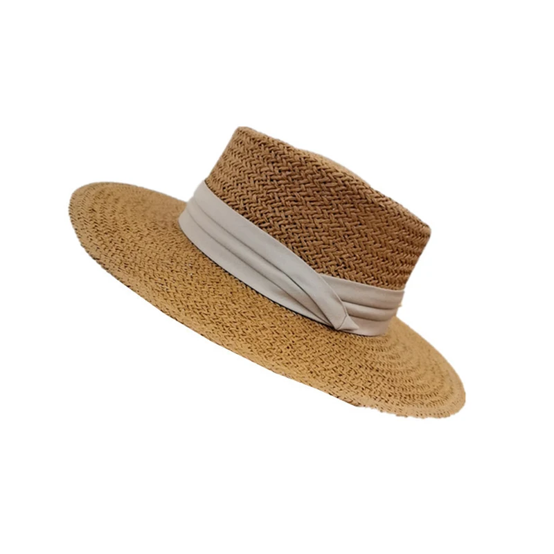 

1pc Summer Women Wide Brim Straw Hat Fashion Chapeau Paille Lady Sun Hats Boater Wheat Panama Beach Hats Chapeu Feminino Caps