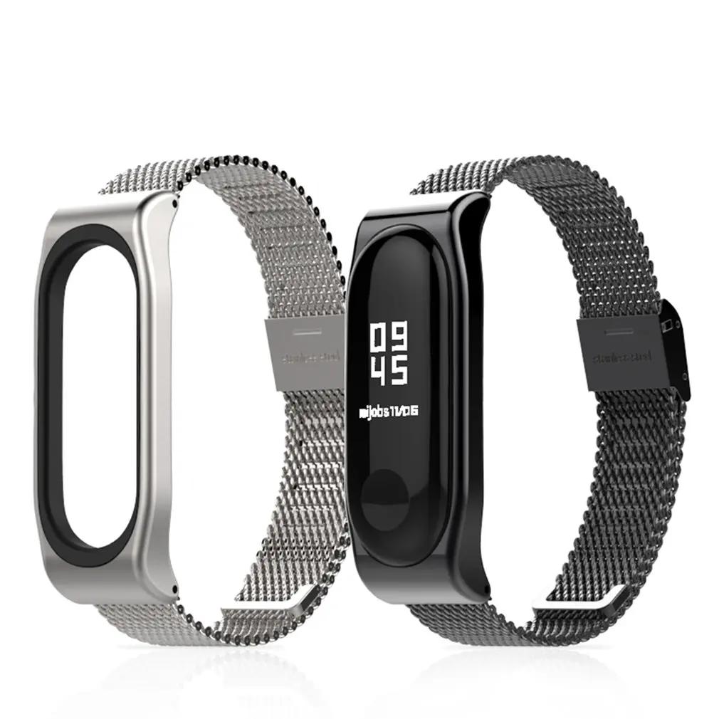 Новый браслет mi jobs Band 3 ремешок для Xiaomi умный из черного металла | Наручные часы