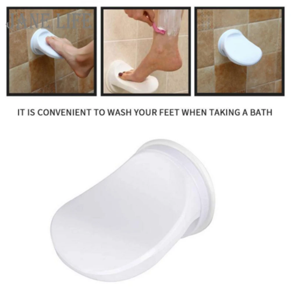 

For Bathroom Non-slip Wash Foot Step Placement Mats Shaving Auxiliary Holder Foot Rest Shaving Pedal Plastic Shower Step