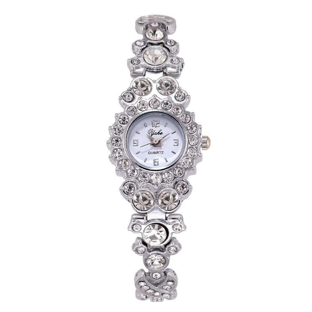 Женские часы женские с роскошным браслетом и бриллиантами корейские модные