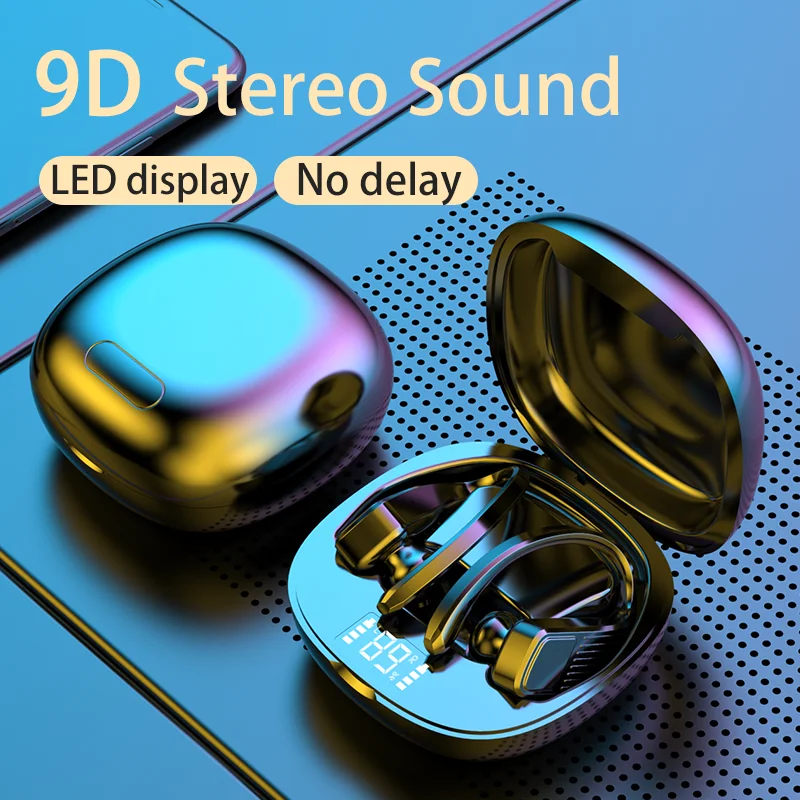 Наушники вкладыши TWS Bluetooth 5 0 гарнитура Беспроводной Шум снижение 9D Hi Fi стерео