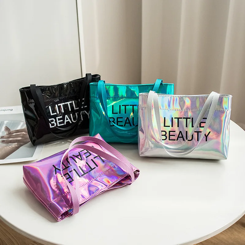 

Laser Reflective Bag Women Small Handbag 2021 New Simple Wholesale Fashion Female coin purse Phone Bag Casual cute Square walle