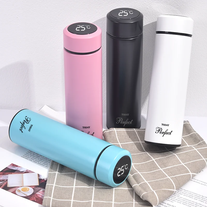 Fashion Brand Thermos Water Bottle botella termo Stainless Steel Tumbler Temperature Travel Mug Tea Flask thermos café Mugs | Дом и сад