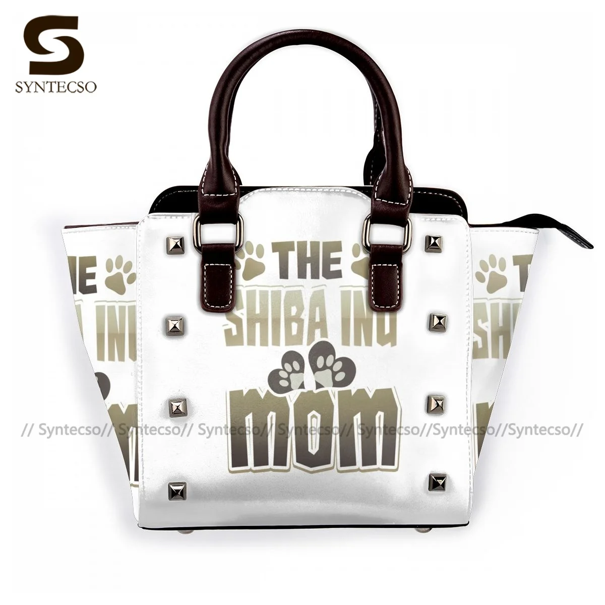 

Shiba Inu Shoulder Bag Funny Leather Handbag Shopping Female Fashion Bags