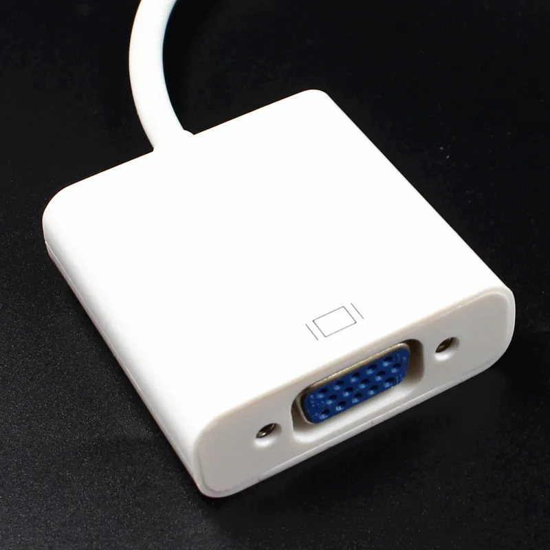 Для Air Pro iMac Mac Mini Thunderbolt Display Port DP To VGA кабель адаптер 1080P (белый) | Электроника