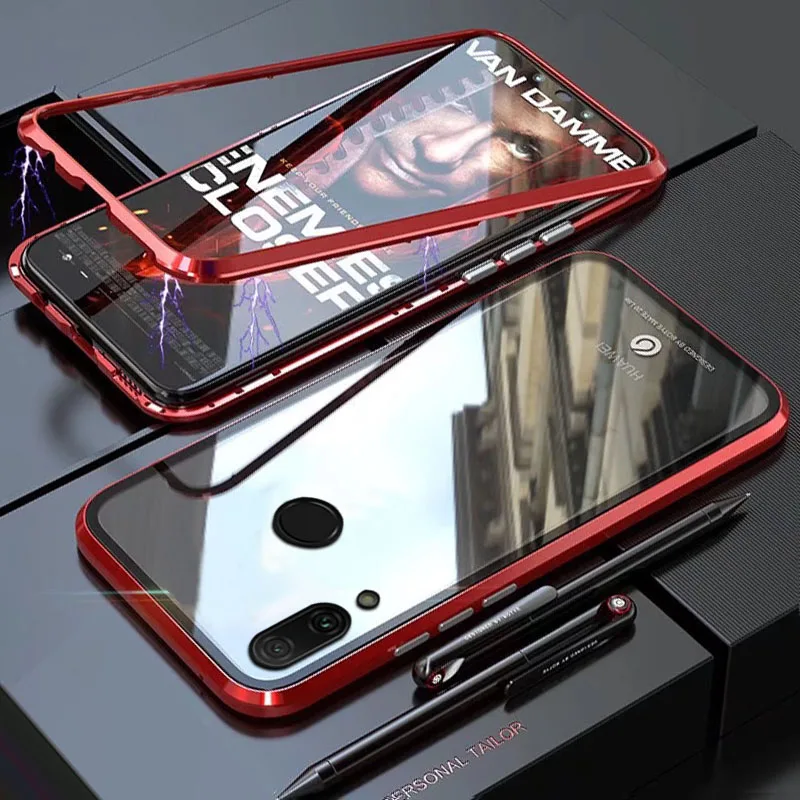 Чехол YonLinTan Coque для huawei Nova 3 3i 3e Nova3 Nova3i Металлическая магнитная рамка жесткие чехлы