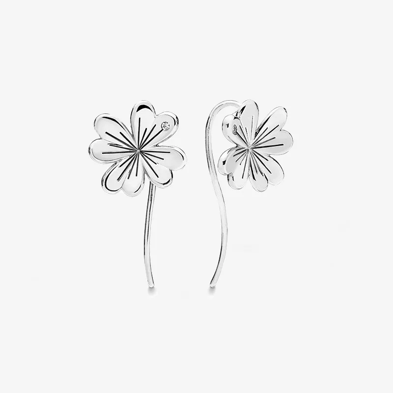 

Original 925 Sterling Silver Earring Flowers Stamen Earrings For Women Birthday DIY Authentic Jewelry Making Gift